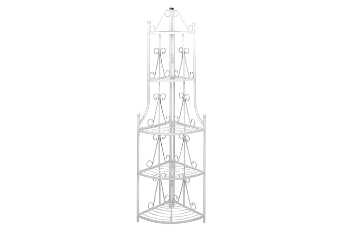 Vidaxl 40783 Corner Plant Rack White