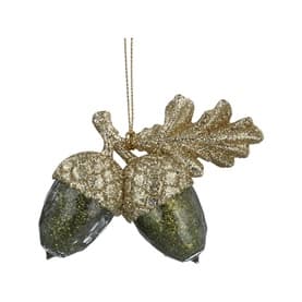 Acorn Acrylic Tree Decoration 9cm
