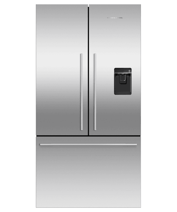 Fisher Paykel Freestanding Fridge Freezer | French Door | Ice & Water -  Stainless Steel | RF540ADUX6