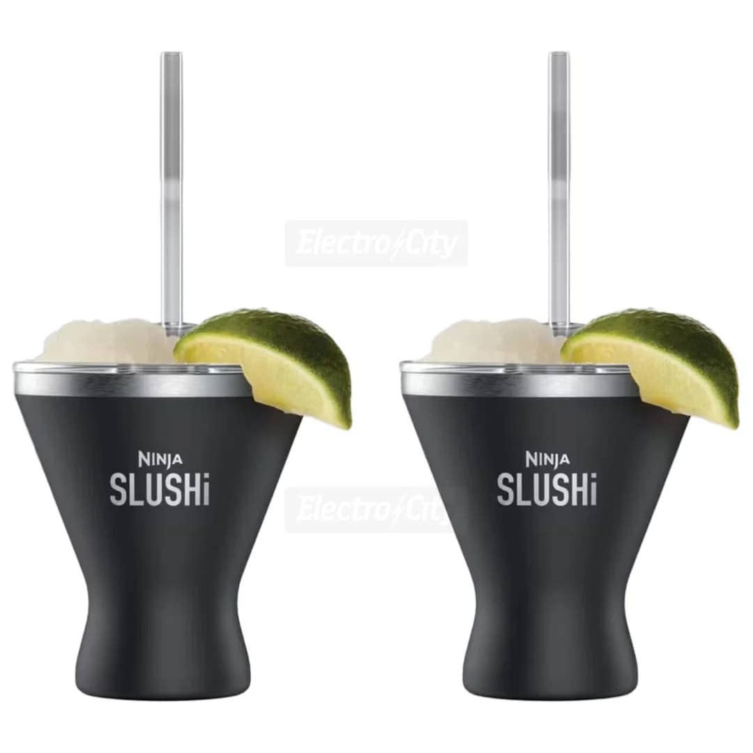 Ninja SLUSHi Insulated Cocktail Cup with Lid 2 Pack | Black