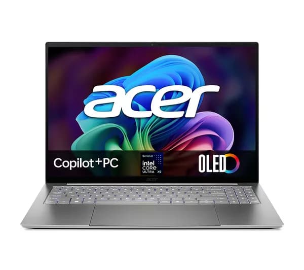 ACER Swift 16 AI 16" Laptop, Copilot+ PC - Intel® Core™ Ultra X9, 1 TB SSD, Grey