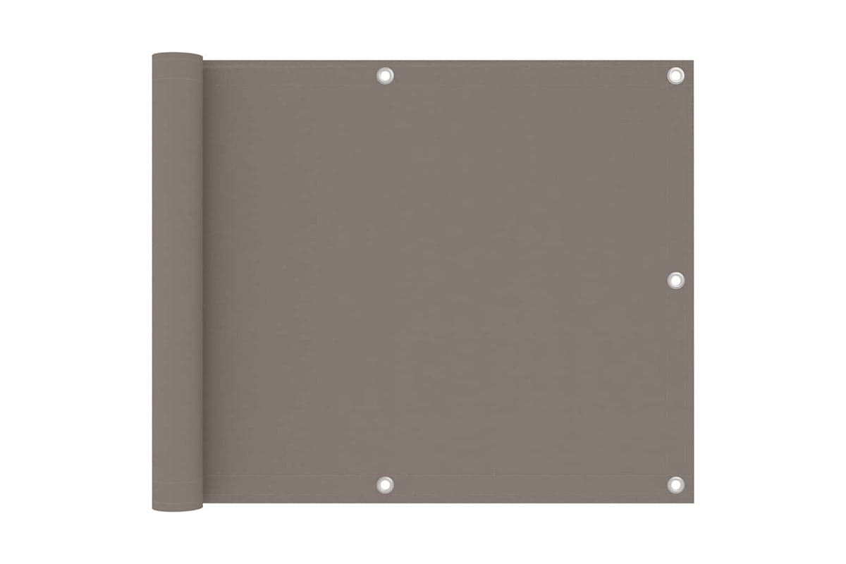 vidaXL 134987 Balcony Screen Taupe 75x600cm Oxford Fabric