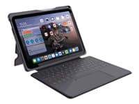 Deqster - Plus Series - keyboard and folio case (keyboard) - with trackpad Input Device
