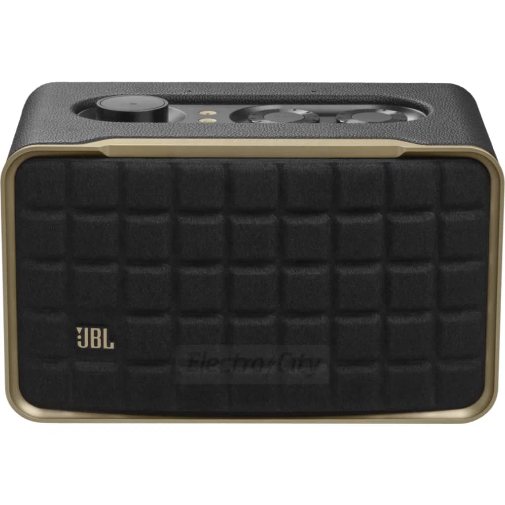 JBL Authentics 200 Retro Style Wi-Fi and Bluetooth Home Speaker | Black