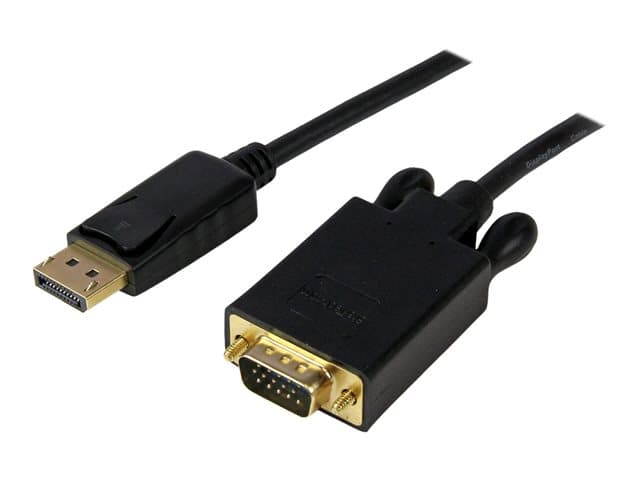 STARTECH.COM - StarTech 10 ft DisplayPort to VGA Adapter Cable - DP to VGA Video Converter - Active DisplayPort to VGA Cable for PC 1920x1200 - Black (DP2VGAMM10B) - DisplayPort cable - 3.05 m