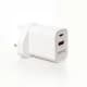 Groove Dual USB-C & USB-A Multi Charger 20W with UK/EU/USA/AUS Adaptors White | GVMA113WE