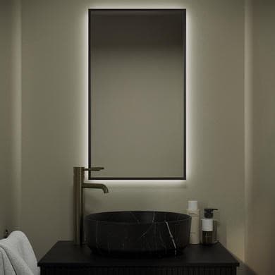 Taurus Rectangular Backlit Heated Bathroom Mirror