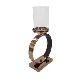 Circle Pillar Candle Holder with Glass