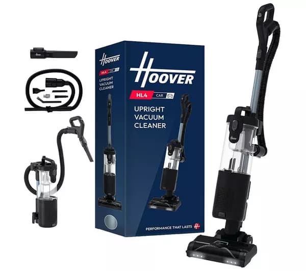 HOOVER Turbo Power HL4 Home & Car HL420HMC Upright Bagless Vacuum Cleaner - Black & Grey