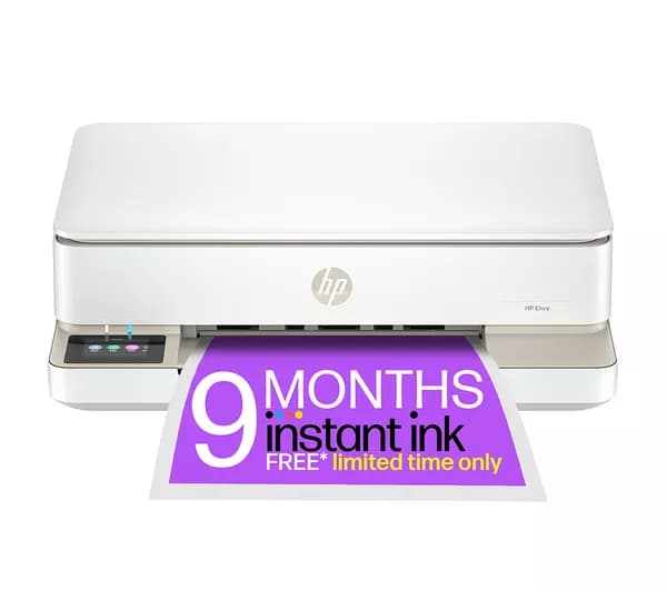 HP Envy 6132e All-in-One Inkjet Wireless Printer with Fax & 6 Months Instant Ink with HP+