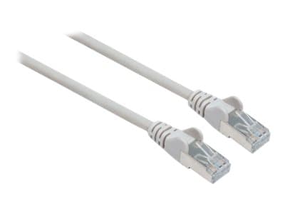 INTELLINET - Network Patch Cable, Cat6A, 0.5m, Grey, Copper, S/FTP, LSOH / LSZH, PVC, RJ45, Gold Plated Contacts, Snagless, Booted, Lifetime Warranty, Polybag - patch cable - 50 cm - grey