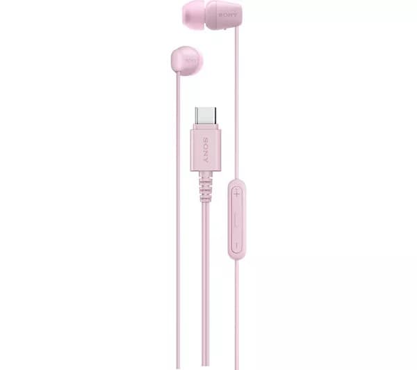 SONY IER-EX15C USB-C Earphones - Pink