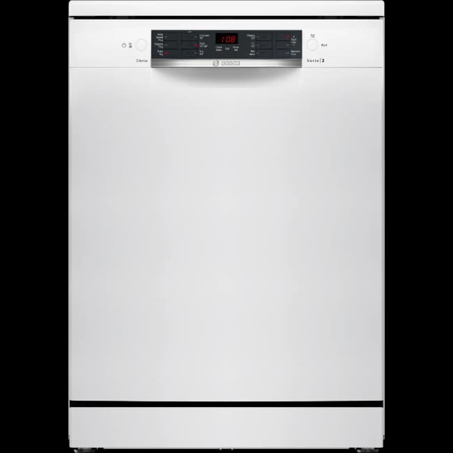 Bosch Series 2 Free-Standing Dishwasher - White | SMS26AW08G