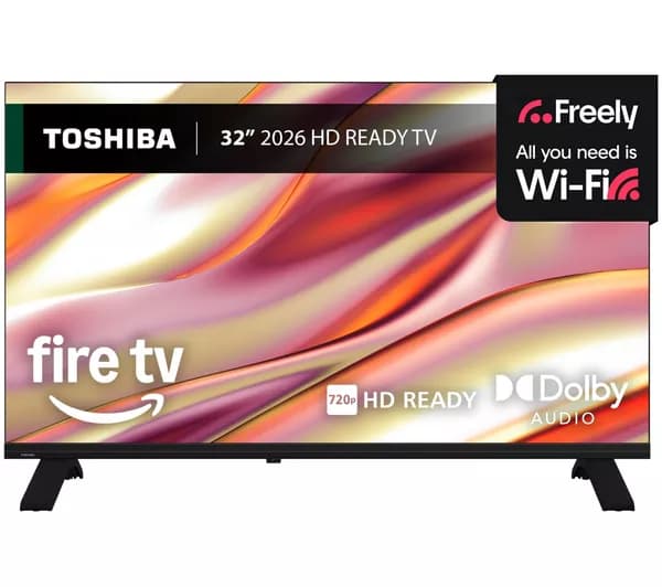 TOSHIBA 32WF2653DB 32" Smart HD Ready HDR LED Fire TV 2026 with Freely
