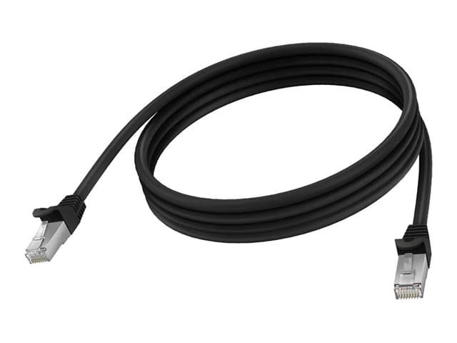 VISION - Network cable - RJ-45 (M) to RJ-45 (M) - 2 m - 6.2 mm - STP - CAT 6a - molded, snagless - black