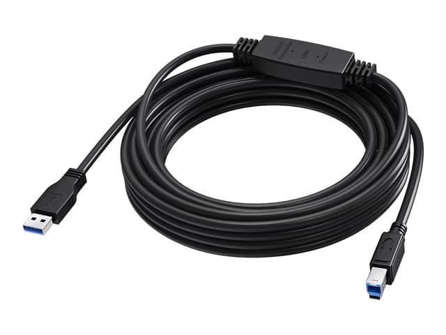 VISION - USB cable - USB Type A (M) to USB Type B (M) - USB 3.0 - 5 m - active booster inline - black