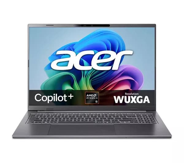 ACER Aspire 16 AI 16" Laptop - AMD Ryzen AI 5, 512 GB SSD, Grey