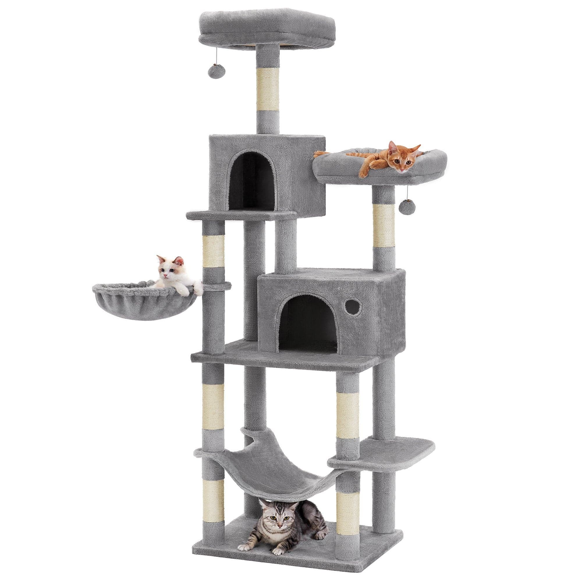 Feandrea Cat Tree | Scratching Post | Wooden Chipboard & Sisal | 199cm