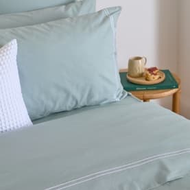 180 Thread Count Evelyn Sage Flat Sheet