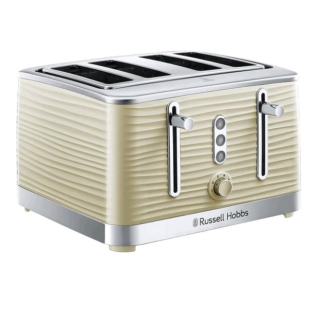Russell Hobbs Inspire Cream 4 Slice Toaster 24384