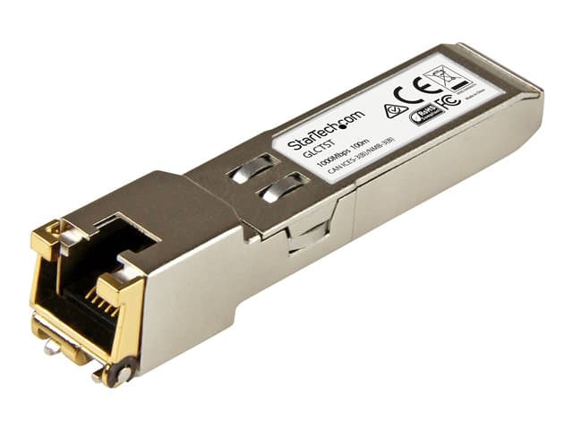STARTECH.COM - Startech Extreme Networks 10050 Compatible SFP Module - 1000BASE-T - SFP to RJ45 Cat6/Cat5e - 1GE Gigabit Ethernet SFP - RJ-45 100m Mini GBIC Transceiver - Lifetime Warranty (10050-ST) - SFP (mini-GBIC) transceiver module - 1GbE