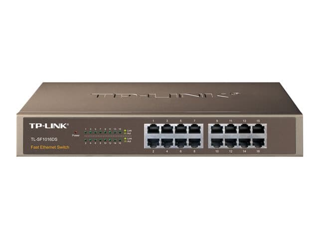 TP-LINK - TL-SF1016DS - switch - 16 ports - rack-mountable