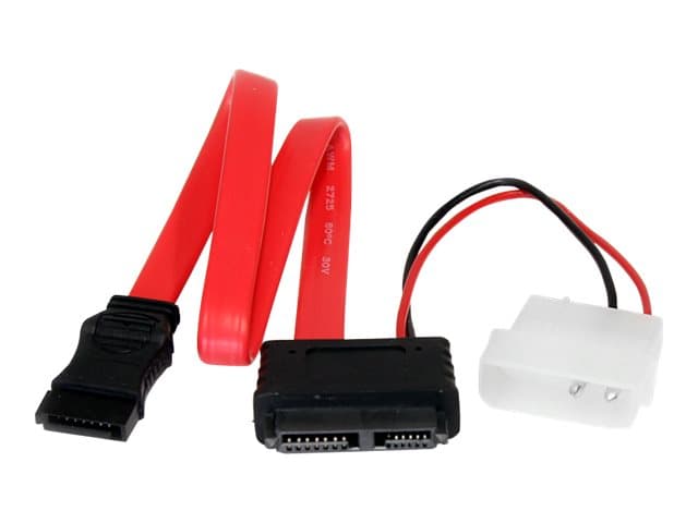 STARTECH.COM - StarTech 36in Slimline SATA to SATA with LP4 Power Cable Adapter (SLSATAF36) - SATA cable - 91.4 cm