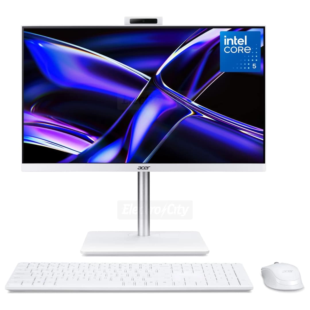 Acer Aspire C24 23.8 Inch Full HD All-in-One Desktop PC | Intel Core 5, 8GB RAM, 1TB SSD | White