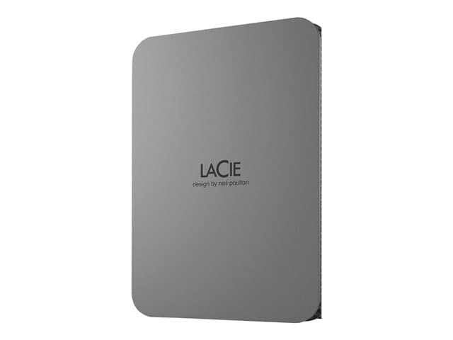 LACIE - Mobile Drive Secure STLR2000400 - Hard drive - encrypted - 2 TB - external (portable) - USB 3.2 Gen 1 (USB-C connector) - Self-Encrypting Drive (SED) - space grey - with 3 years Seagate Rescue Data Recovery