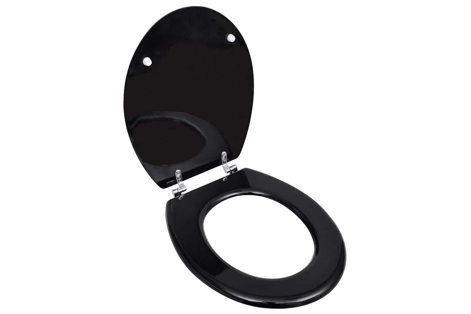 Vidaxl 140802 Wc Toilet Seat Mdf Lid Simple Design Black