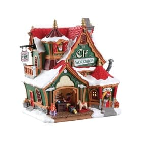 The Elf Workshop Christmas Figurine