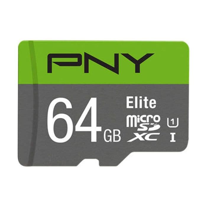 PNY PSDUX64U185GWGE, 64GB, MicroSD Memory Card