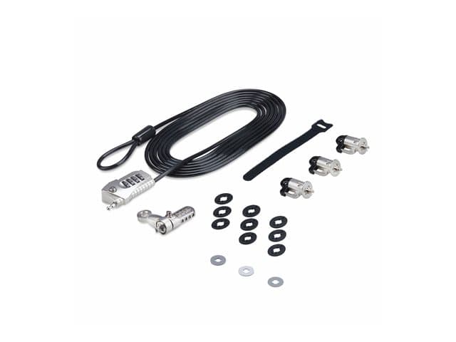 Startech Laptop/Desktop & Peripheral Lock Kit, 9.8ft (3m) Cable