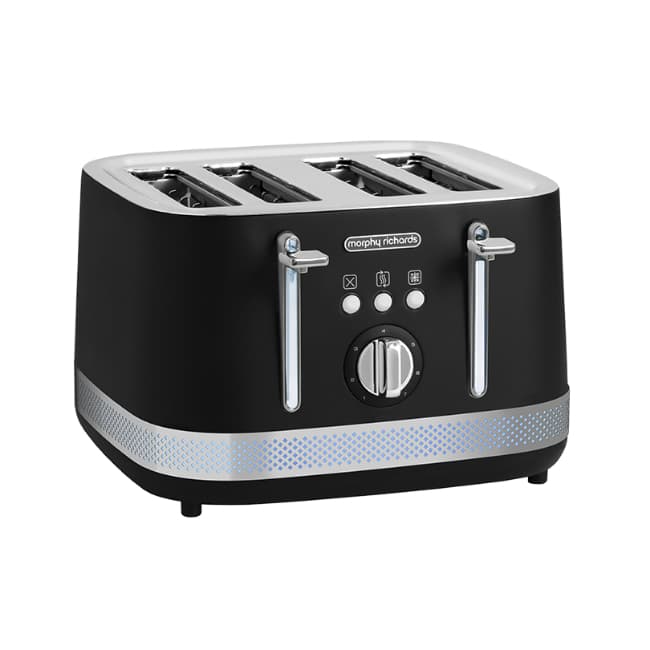 Morphy Richards Illumination 4 Slice Toaster - Black | 248020