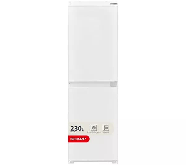 SHARP SJ-BE227M01X-EN Integrated 50/50 Fridge Freezer - Sliding Hinge