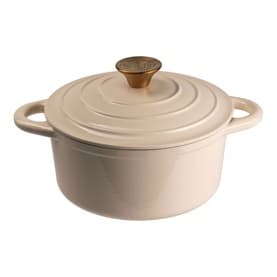 Cast Iron Cream Round Casserole 21cm
