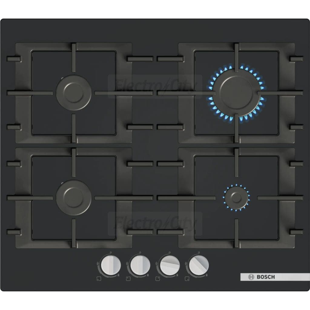 Bosch Series 4 60cm 4 Burner Built-In Gas Hob | Black