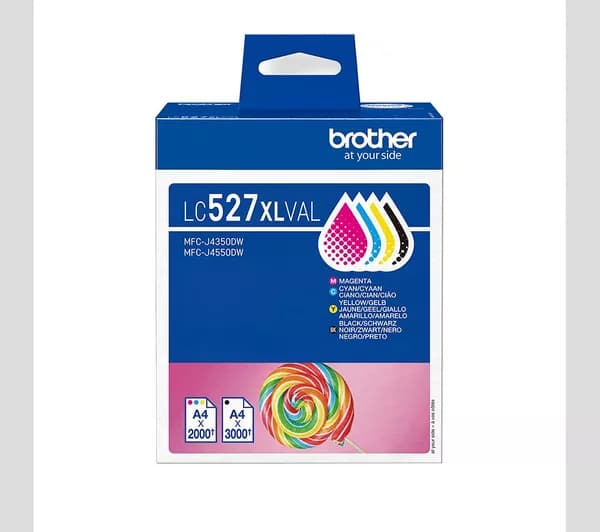 BROTHER LC527XLVAL Cyan, Magenta, Yellow & Black Ink Cartridges - Multipack