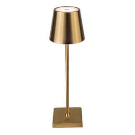 LED Rechargeable Antique Gold Table Lamp