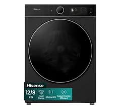 HISENSE KitchenFit 5i Series WD5I1245BBRH WiFi-enabled 12 kg Heat Pump Washer Dryer - Black