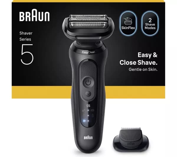 BRAUN Series 5 52-N1200s Electric Shaver - Black