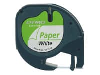 DYMO - LetraTAG - tape - 1 cassette(s) - Roll (1.2 cm x 4 m)