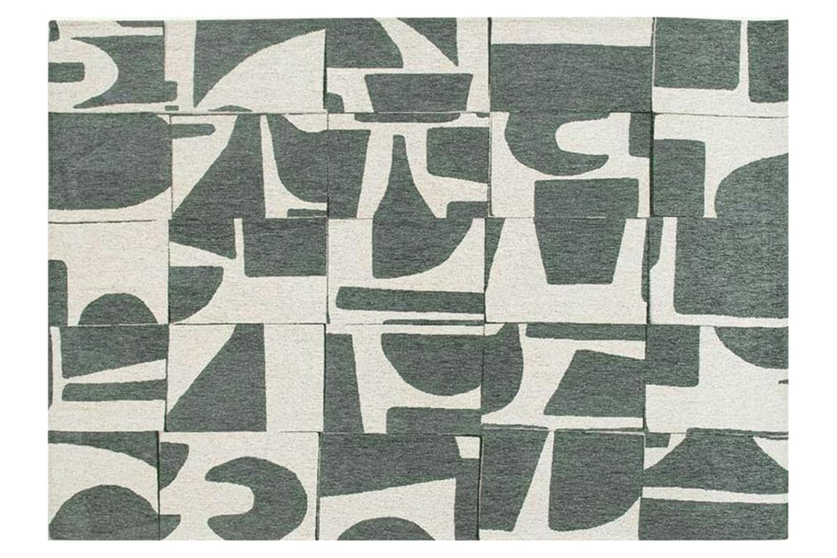 Louis De Poortere | Papercut Indoor Eco Rug | Beige/Green | 80 x 150 cm