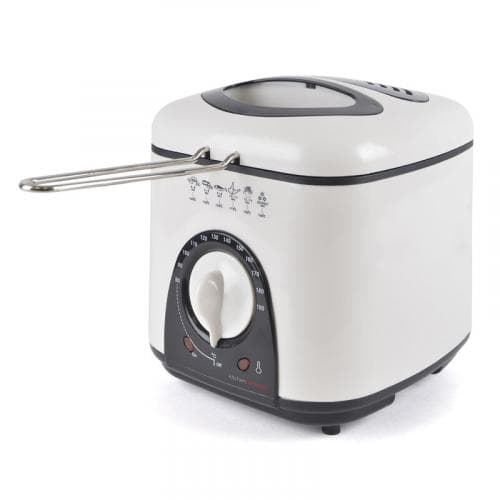 LLOYTRON 1ltr Ivory White Compact Deep Fryer...