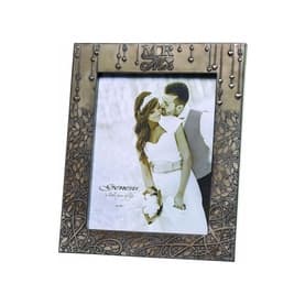 Mr & Mrs Bronze Wedding Photo Frame 8 x 10in