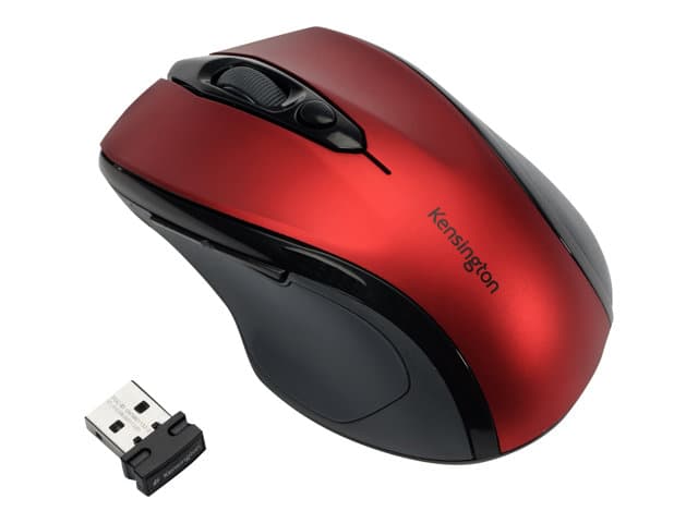 KENSINGTON - Pro Fit Mid-Size - mouse - 2.4 GHz - Ruby Red