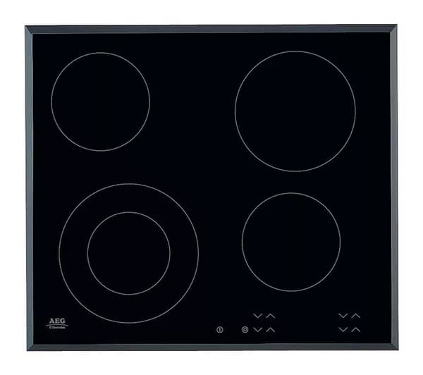 AEG HK624010FB 59 cm Electric Ceramic Hob - Black