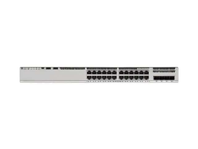CISCO - Catalyst 9200L - Network Advantage - switch - L3 - 24 x 10/100/1000 (PoE+) + 4 x Gigabit SFP (uplink) - rack-mountable - PoE+ (740 W)