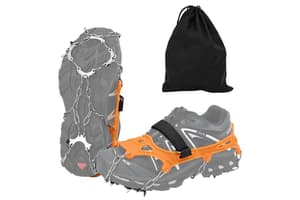 Vidaxl Ice Cleats For Shoes Orange L Stainless Steel