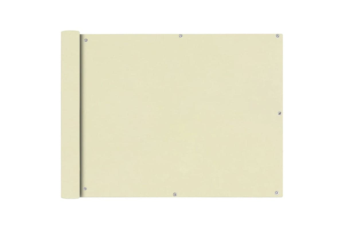 vidaXL 42338 Balcony Screen Oxford Fabric 90x400cm Cream